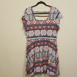 Mosaic Print Dress